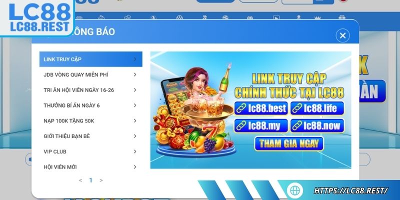 Cập nhật link vào LC88 mới nhất không bị chặn 2025
